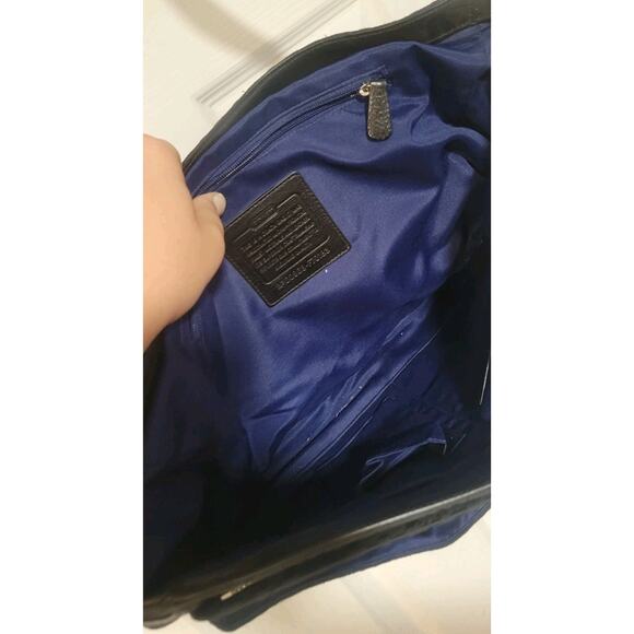 COACH SIGNATURE VOYAGER BLACK CROSS BODY MESSENGER BAG AUTHENTIC - Picture 10 of 14